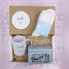 Auntie Butterfly Mug & Coaster Blue Treat Box
