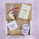 Daughter Purple Heart Ceramic Mug & Tea Gift Treat Box