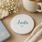 Auntie Butterfly Mug & Coaster Blue Treat Box - Coaster