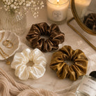 Golden Scrunchie Trio