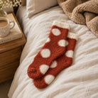 Burnt Orange Fluffy Socks