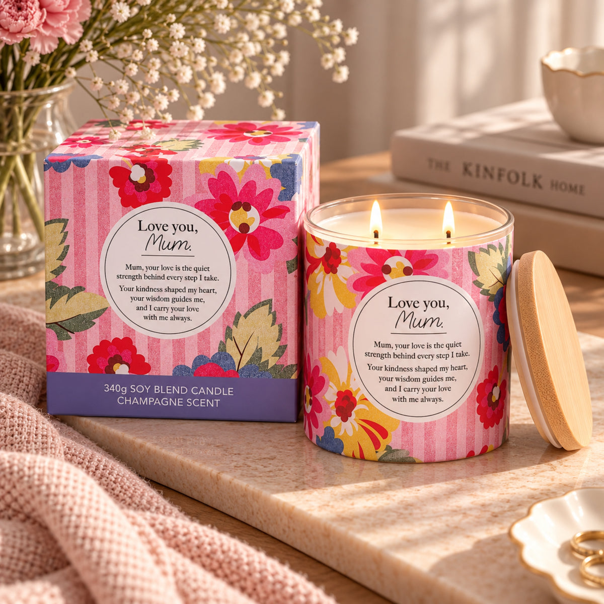 Love You Mum Candle