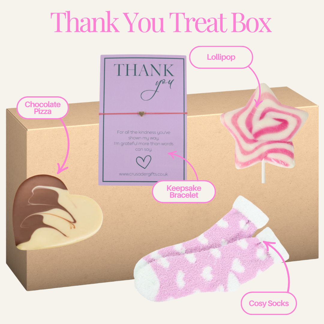 Thank You Sweet Treat Keepsake Letterbox Friendly Treat Box - Labelled