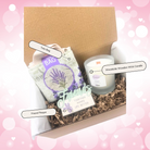 Lavender Home Fragrance Candle Treat Box Hamper - Labelled