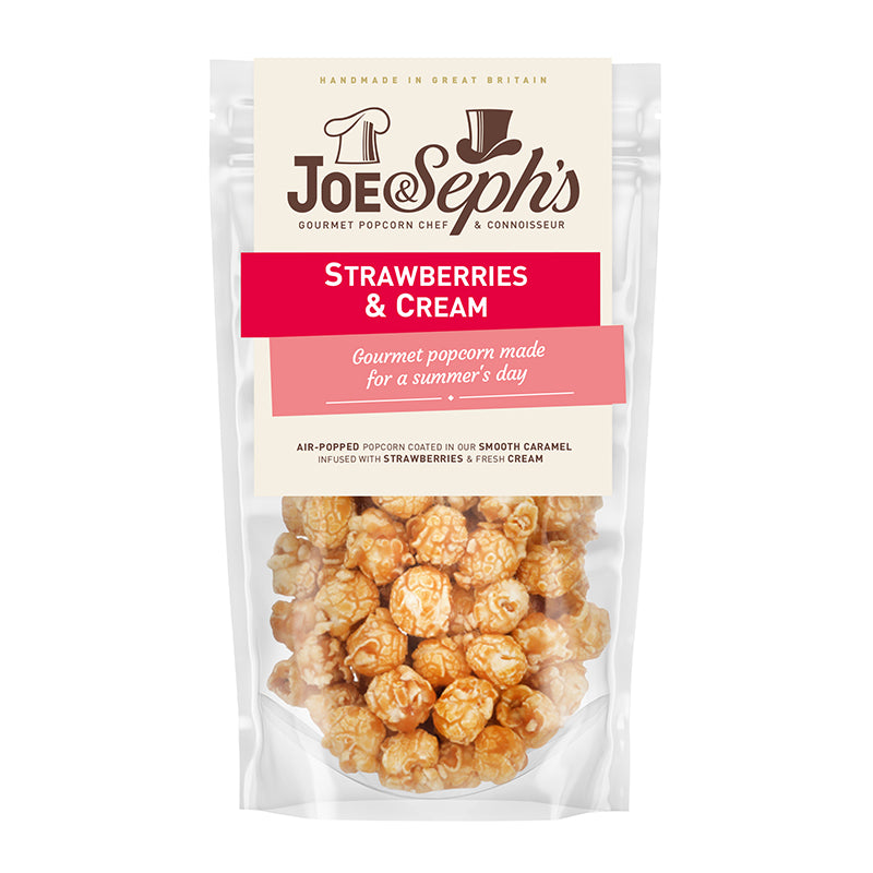 Joe & Seph's Popcorn Snack Pack 30g - Strawberries & Cream