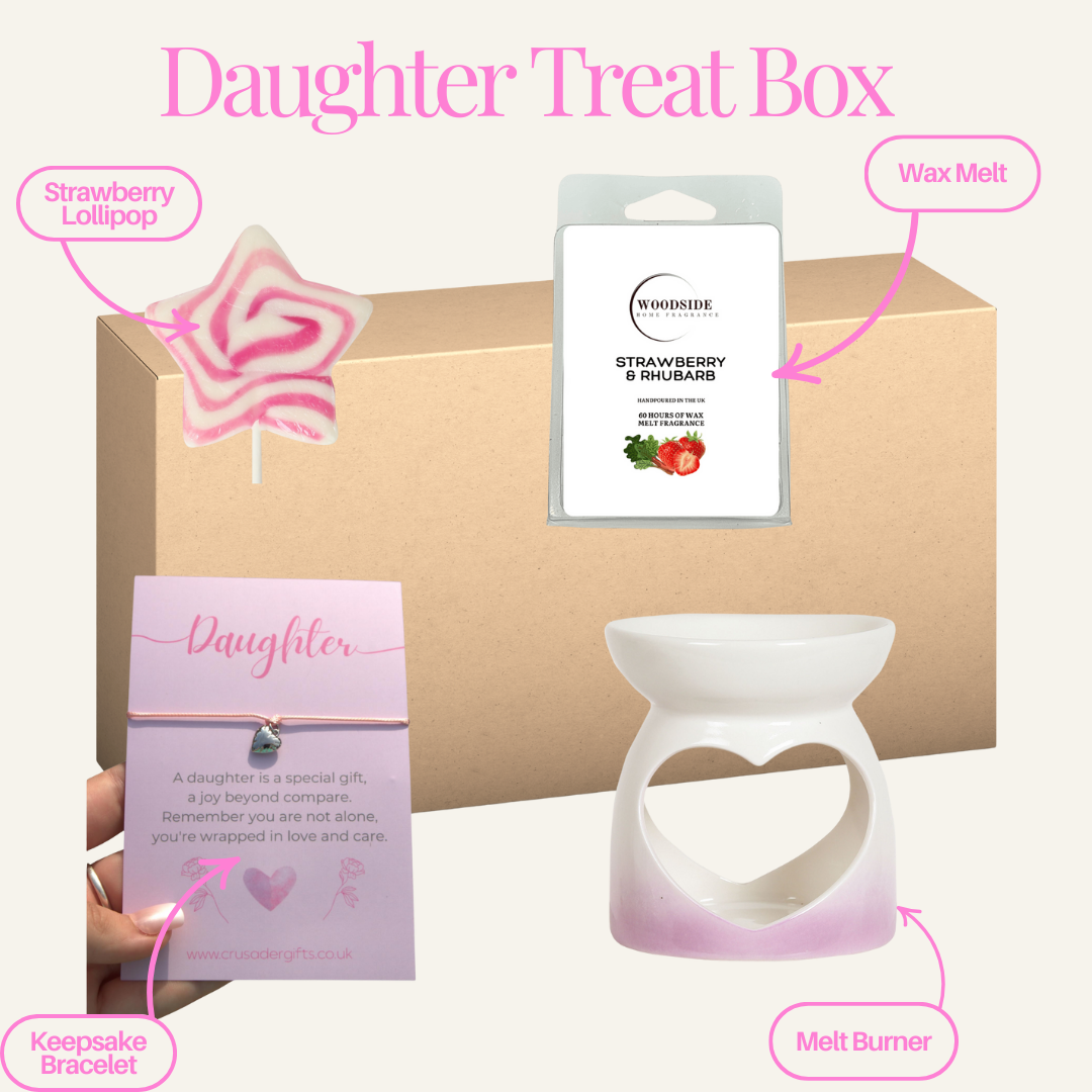 Daughter Home Fragrance Wax Melt Burner Treat Box - Labelled