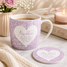 Auntie Purple Mug & Coaster Set