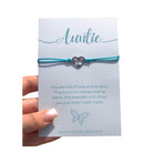 Woodside Home Living - Auntie Keepsake Letterbox Blue Bracelet 