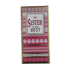 Luxury Milk Chocolate Greetings Bar - Sister